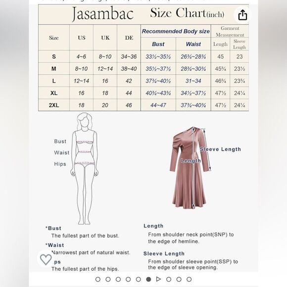 Nwt Jasambac Off one Shoulder Cocktail Party Wedding Guest Satin Dress XL - Picture 13 of 13